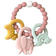 Saro Baby Silicone Teether Ele-Fun Pink - Baby Teether