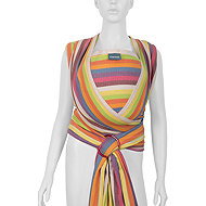 Dacony Scarf 4,7 m (M) + free rings, rainbow - Baby carrier wrap