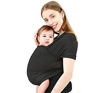 MXM Baby Wrap Carrier, Black - Baby carrier wrap
