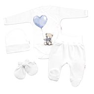 Baby Nellys Maternity set for baby 4D Teddy Love - white/blue, size 62 - Baby Clothing Set