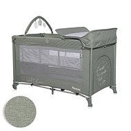 Lorelli Travel cot and playpen 2in1 noemi plus iceberg green star - Travel Bed