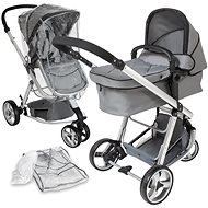 Combined stroller tricycle grey - Baby Buggy