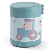 Done by Deer Food Jar Tiny farm, Blue, 300ml - Children's Thermos