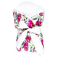 Feather wrap Satine flowers 80x80 cm - Swaddle Blanket