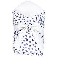 Feather wrap Satine blue circle 80x80 cm - Swaddle Blanket