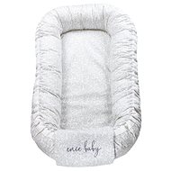 Nesting box Satine grey leaves - Baby Nest
