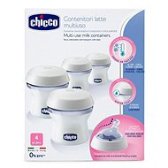 CHICCO multi-purpose breast milk containers with Natural Feeling bottle handle, 4 pcs - Storage Container