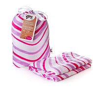 XKKO BMB Bamboo wrap 120 × 120 - Lilac Waves - Swaddle Blanket