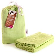 XKKO BMB Bamboo wrap 120 × 120 - Lime + stroller clips - Swaddle Blanket