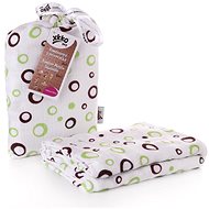 XKKO BMB Bamboo wrap 120 × 120 - Lime Bubbles - Swaddle Blanket