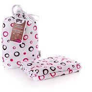 XKKO BMB Bamboo wrap 120 × 120 - Magenta Bubbles - Swaddle Blanket