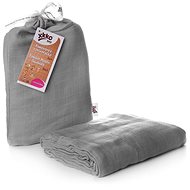 XKKO BMB Bamboo wrap 120 × 120 - Silver - Swaddle Blanket