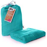 XKKO BMB Bamboo wrap 120 × 120 - Turquoise - Swaddle Blanket