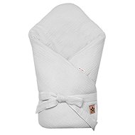 Baby Nellys Muslin wrap 75 × 75 cm light grey - Swaddle Blanket