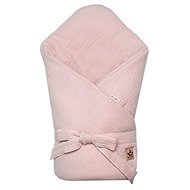 Baby Nellys Muslin wrap 75 × 75 cm powder pink - Swaddle Blanket