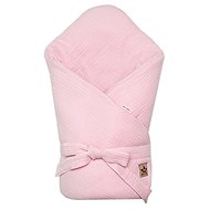 Baby Nellys Muslin wrap 75 × 75 cm pink - Swaddle Blanket
