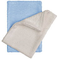 T-TOMI Bamboo washcloths, gloves, natur + blue - Washcloth