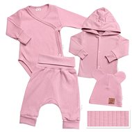 Baby Nellys Ribbed set 4D powder - Baby Clothing Set