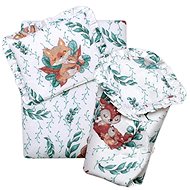 Baby Nellys 3D doll set - wrap, comforter and pillow, Lulu Natural, mint - Doll Accessory