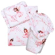 Baby Nellys 3D doll set - wrap, blanket and pillow, Elf Fairy, pink - Doll Accessory