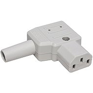 Bachmann IEC320 C13 female power connector, 250 V/10 A, fused, for cable, grey (915.973) - Connector
