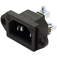 Bachmann Panel connector IEC320 C14 male, 250 V/10 A, black (917.170) - Connector
