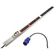 Bachmann Vertical power supply panel 24 × C13 socket + 4 × C19, 2 × circuit breaker, 3 m, 32 A fork - Surge Protection Socket Strip