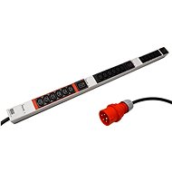 Bachmann Vertical power panel 18 × C13 + 3 × C19 socket, 3 m, 3 × 16 A plug (800.0104) - Surge Protection Socket Strip