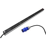 BACHMANN Power Panel 24× C13, 3× C19, 3m, IEC 309 16A Plug (800.1657) - Surge Protection Socket Strip