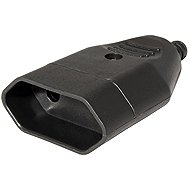 Bachmann Mains connector 250 V / 2.5 A, female, CEE 7/16, for cable, black (900.004) - Connector