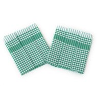 Bade Home Towel PAR 45 × 65 cm, green and white cube, 3 pcs - Kitchen Towel