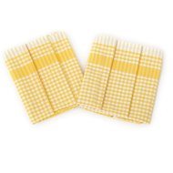 Bade Home Towel PAR 45 × 65 cm, yellow and white cube, 3 pcs - Kitchen Towel
