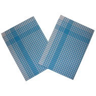 Bade Home Towel PAR 45 × 65 cm, turquoise and white cube, 3 pcs - Kitchen Towel