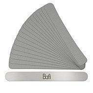 BAFI Metal base straight + Spare sandpaper, 180 gr, 25 pcs - Nail File