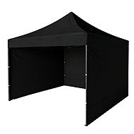 Bagito Folding Party Tent with Side Walls 3 × 3m, Black - Party Tent