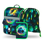 BAAGL 3 SET Zippy Football Player: briefcase, pencil case, bag - School Set