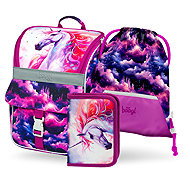 BAAGL 3 SET Zippy Unicorn Kingdom: briefcase, pencil case, bag - School Set