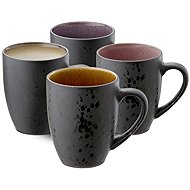 Bitz Set of 4 cups with handle Black - Mug