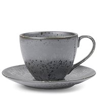 Bitz Cappuccino cup with saucer Grey - Cup