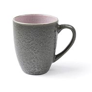 Bitz Stoneware mug with handle 30cl Grey/Rose - Mug