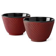 Cast iron tea cups Xilin, red (set of 2) - Set of Cups