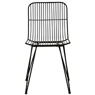Villa Collection Kovová židle Black 83 cm - Jídelní židle
