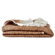 Villa Collection Deka 130x170cm Brown/White - Blanket