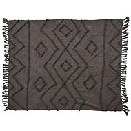 Villa Collection Bedspread with pattern 130x170 Darkgrey - Bed Cover