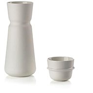 Zone Denmark Stoneware decanter with mug Inu 0,7l Offwhite - Carafe 