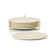 Zone Denmark Hot pads with stand (set of 6) Limestone Singles - Coaster