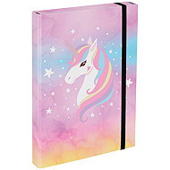 BAAGL Schulheftmappen A4 Rainbow Unicorn - Sammelbox