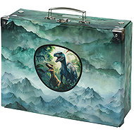 BAAGL Foldable school case Dino with fittings - Children's Lunch Box