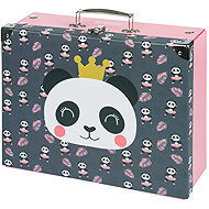 BAAGL Collapsible Arts & Crafts Case Panda With Metal Fittings - Children's Lunch Box