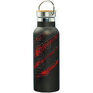 BAAGL Thermoflasche mit Bambusdeckel Lava, 500 ml - Thermoskanne